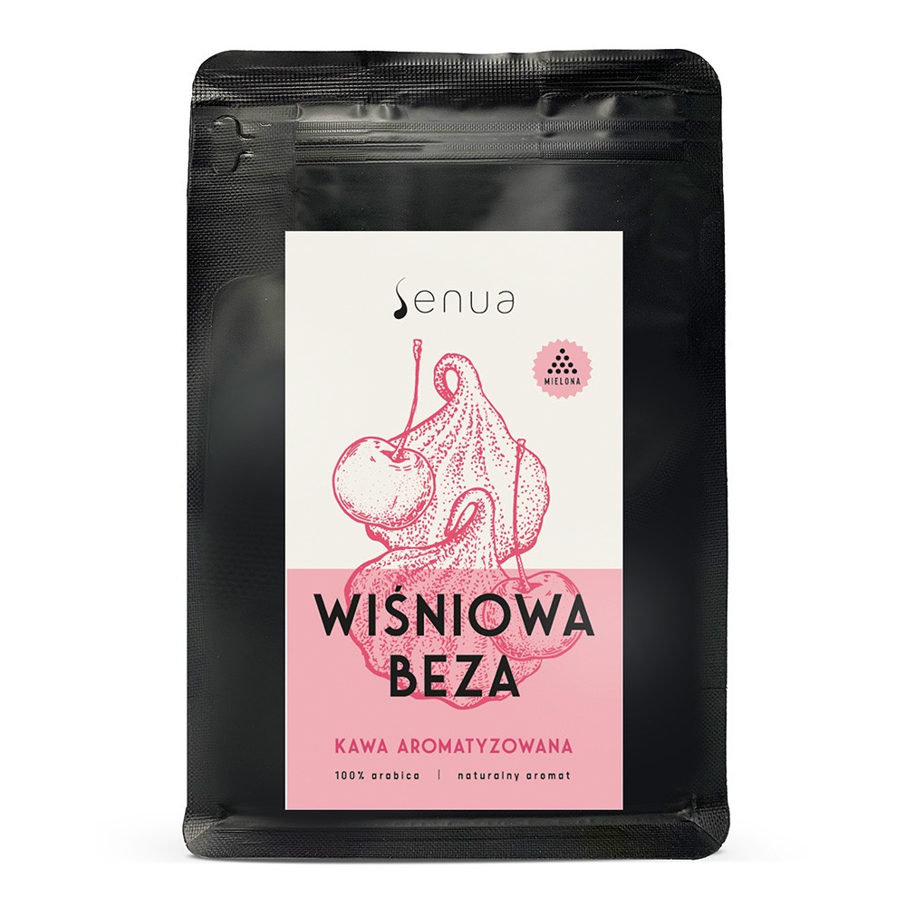 Kawa smakowa aromatyzowana Wiśniowa Beza - mielona | Senua