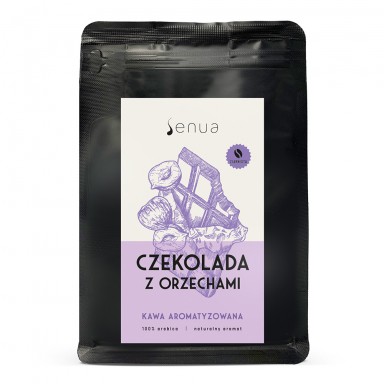 Kawa smakowa aromatyzowana Czekolada z Orzechami - ziarnista | Senua