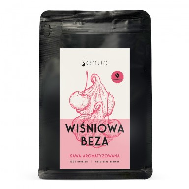 Kawa smakowa aromatyzowana Wiśniowa Beza - ziarnista | Senua